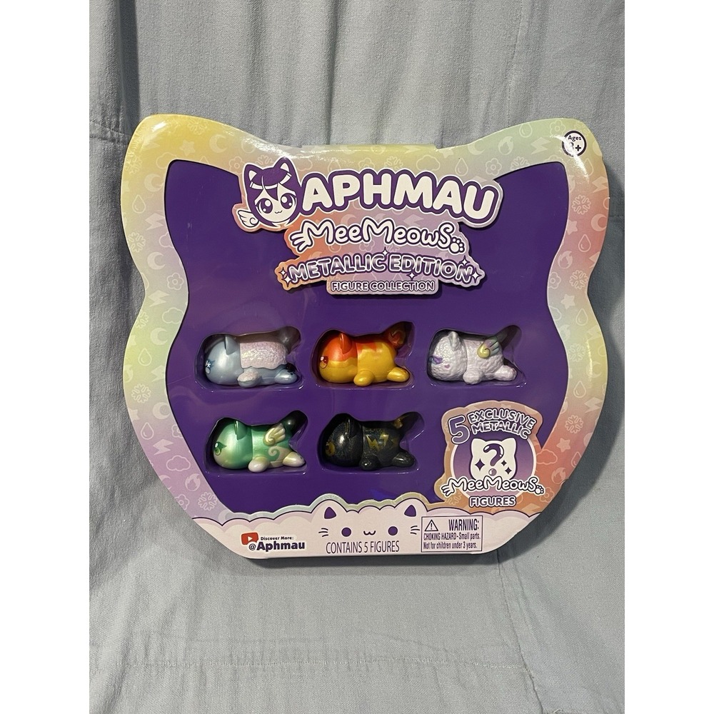 NEW‎ Aphmau MeeMeows - Metallic Edition - 5 Exclusive Metallic MeeMeows Figures